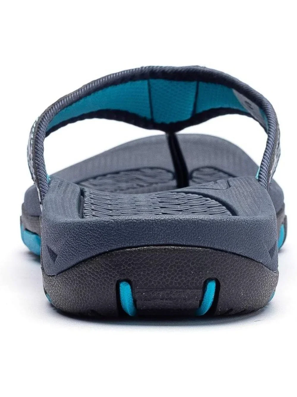 Men's Blue Sport Flip Flops Comfort Outdoor Rubber Casual Thong Sandal Shoes